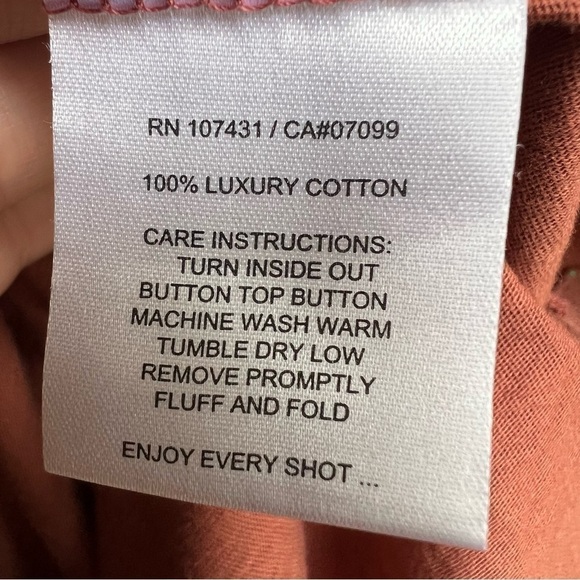 Linksoul Men’s Hopper Knit Polo Rust Color Golf Polo Luxury Cotton, Large - Picture 7 of 8